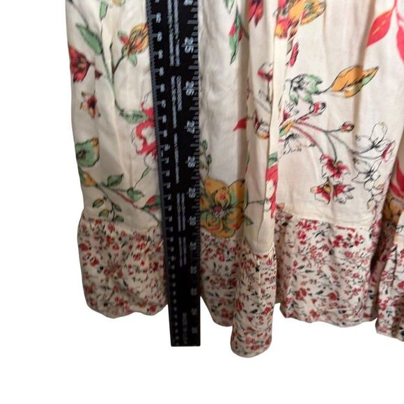 Panni Dress Women's Medium Floral Patchwork Tiered Sleeveless Mini Cottage - Picture 6 of 11